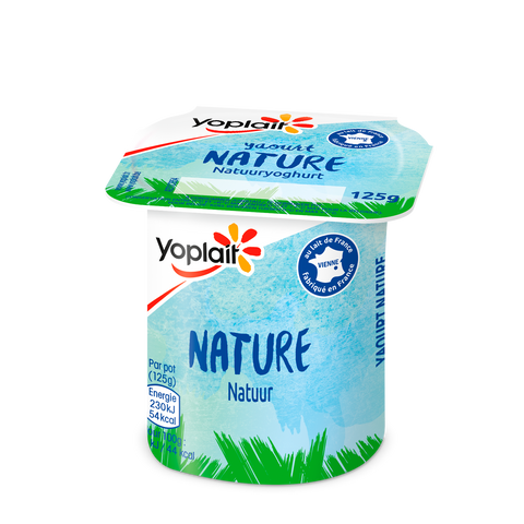 6 Yoplait nature - un pot 125g