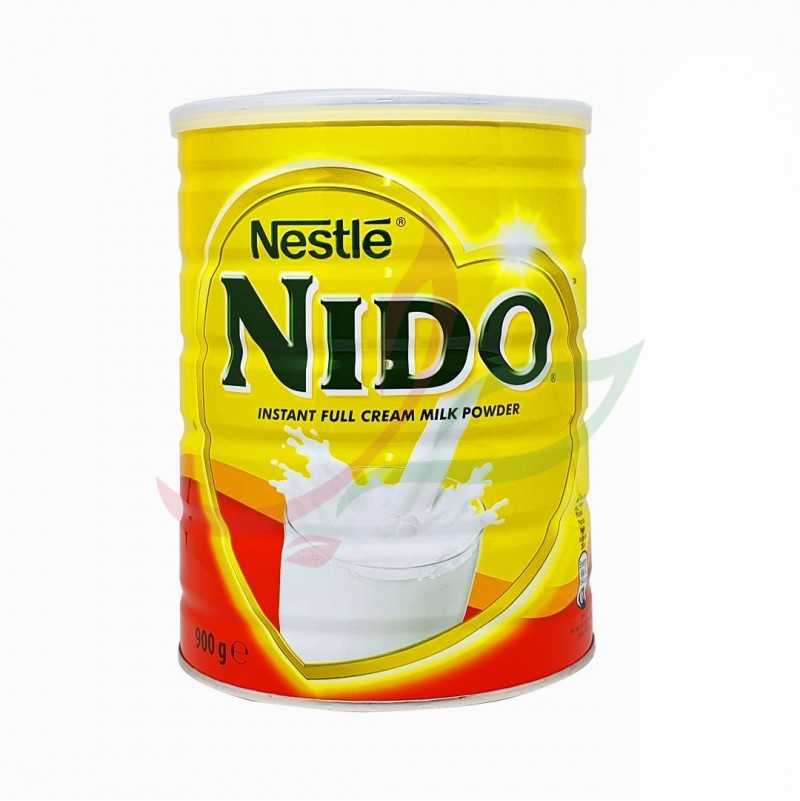 Nestlé Nido Poudre de lait entier - Crème instantanée pour café et thé,  enrichie en vitamines et minéraux, sans conservateurs ni colorants - Boîte  de 900 g : : Epicerie
